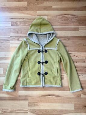 Royal Robbins Yellow Sherpa Lined Toggle Fleece Jacket S Cozy Cabin Vintage